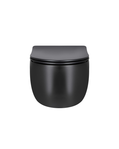 Унитаз подвесной Qtap Taurus безободковый с сиденьем Soft-close QT2433084EUQMB