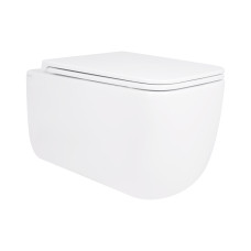 Унитаз подвесной Qtap Gemini безободковый с сиденьем Soft-close QT2533076EUQW