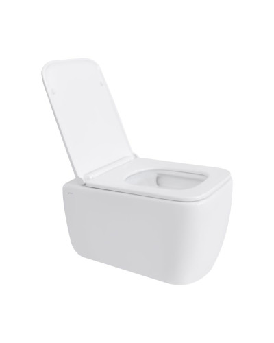 Унитаз подвесной Qtap Gemini безободковый с сиденьем Soft-close QT2533076EUQW