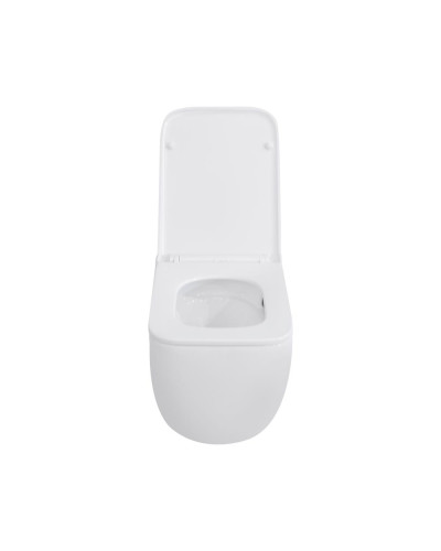 Унитаз подвесной Qtap Gemini безободковый с сиденьем Soft-close QT2533076EUQW
