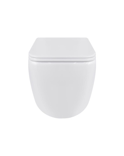 Унитаз подвесной Qtap Gemini безободковый с сиденьем Soft-close QT2533076EUQW