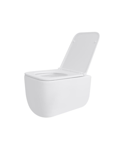 Унитаз подвесной Qtap Gemini безободковый с сиденьем Soft-close QT2533076EUQW