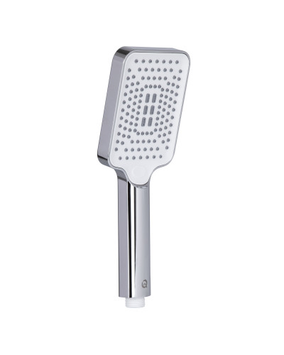 Лейка для ручного душа Qtap Rucni 245x95 мм прямоугольная QTRUC125CRM45779 Chrome/White