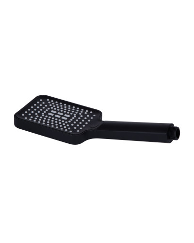 Лейка для ручного душа Qtap Rucni 245x95 мм прямоугольная QTRUC125BLM45780 Black Matt