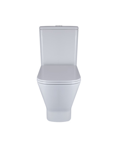 Унитаз-компакт Qtap Cardinal Ultra Quiet безободковый с сиденьем Soft-close QT04222168AUQ3W