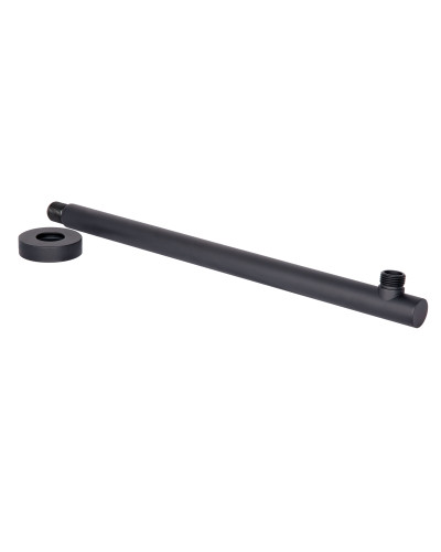 Кронштейн для верхнего душа Qtap Trubice 400 мм округлый QTTRU120BLM45927 Black Matt