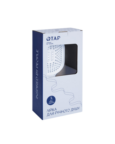 Лейка для ручного душа Qtap Rucni 140*110 мм QTRUC125CRM45960 Chrome