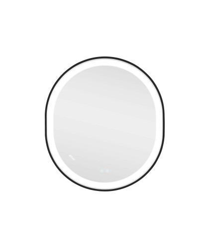 Зеркало Qtap Gemini 800х700 с LED-подсветкой Touch, с антизапотеванием, с диммером, рег. темп. цвета (3000-6500K) Reverse QT2578R8072B