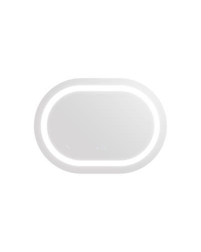 Зеркало Qtap Gemini 650х900 с LED-подсветкой Touch, с антизапотеванием, с диммером, рег. темп. цвета (3000-6500K) Reverse QT2578R6590