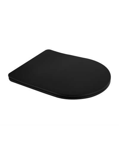 Унитаз подвесной Qtap Scorpio Ultra Quiet с сиденьем с сиденьем Soft-Close MATT BLACK QT14332380AMB