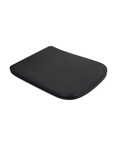 Унитаз подвесной Qtap Tern New Ultra Quiet с сиденьем с сиденьем Soft-Close MATT BLACK QT17332303ASMB
