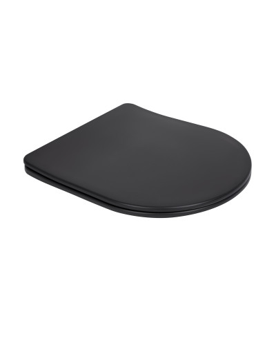 Унитаз подвесной Qtap Robin New Ultra Quiet с сиденьем с сиденьем Soft-Close MATT BLACK QT13332381АSMB