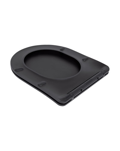 Унитаз подвесной Qtap Robin New Ultra Quiet с сиденьем с сиденьем Soft-Close MATT BLACK QT13332381АSMB