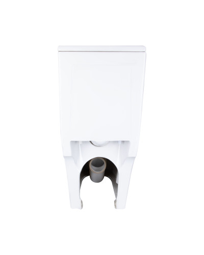 Унитаз-моноблок напольный Qtap Swan Ultra Quiet безободковый с сиденьем Soft-Close WHITE QT16226080AW