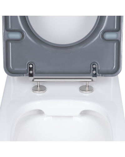 Унитаз напольный Qtap Freedom инклюзивный Rimless безободковый с сиденьем Soft-Close WHITE QT22226098W