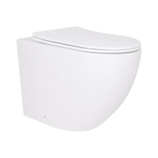 Унитаз подвесной Qtap Robin Ultra Quiet безободковый с сиденьем Soft-close 520x365x365 мм WHITE