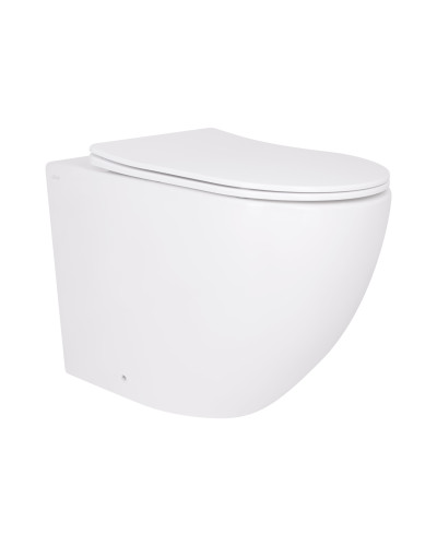Унитаз подвесной Qtap Robin Ultra Quiet безободковый с сиденьем Soft-close 520x365x365 мм WHITE