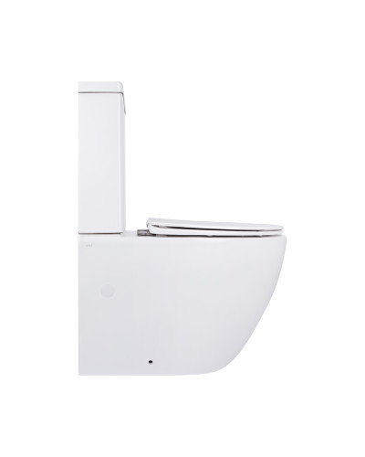 Унитаз напольный Qtap Jay Ultra Quiet с сидением Soft-close 640x360x835 мм QT07222175TW White