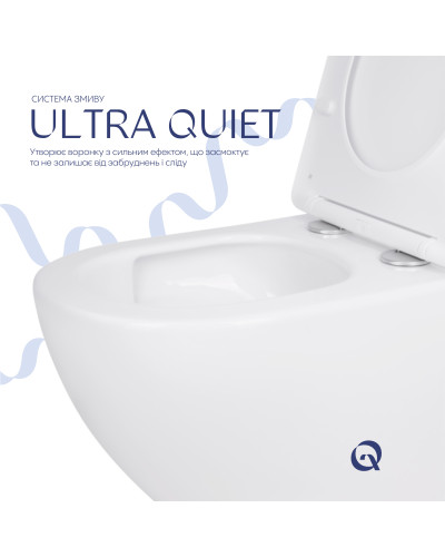 Унитаз подвесной Qtap Jay безободковый с сиденьем Soft-close QT07335175W