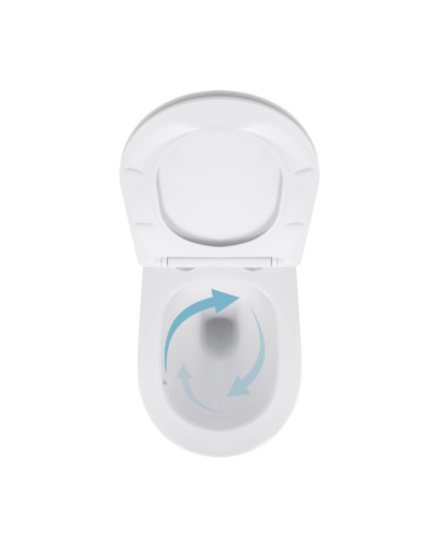 Унитаз подвесной Qtap Jay безободковый с сиденьем Soft-close QT07335175W