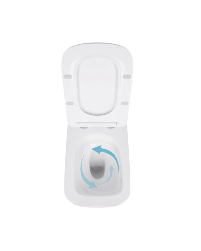 Готовое решение Qtap для ванной комнаты: Унитаз напольный Tern Ultra Quiet QT17223303AW + инсталляция QT0122490S+ клавиша QT0111M08V1384W